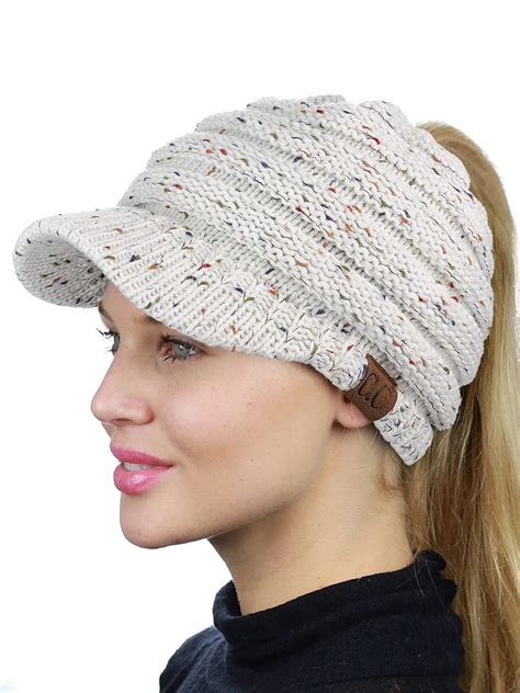 Stunning Crochet Womens Hat Free Pattern to Try Knit Ponytail Hat Patterns Beanie With Pattern ...