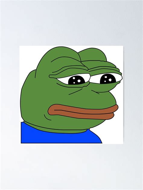 "Sad Pepe" Poster for Sale by squidwards111 | Redbubble