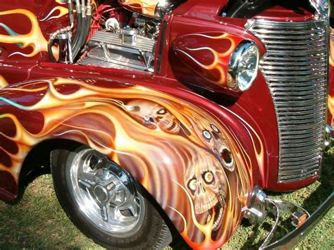 Hot+Rod+with+Skulls+and+Flames+by+barn9.deviantart.com+on+@deviantART ...