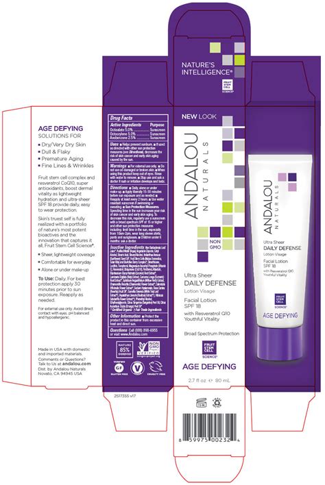 BUY Octisalate, Octocrylene, And Avobenzone (Ultra Sheer Daily Defense Facial Spf 18) 50; 50; 25 ...