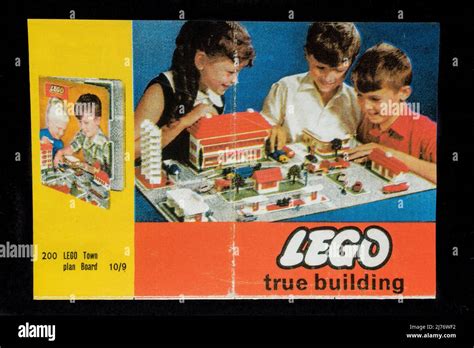 A LEGO leaflet promoting their range of standard bricks, part of 1960's themed replica ...