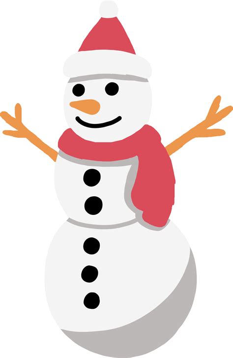 doodle freehand sketch drawing of a snowman. christmas festival concept. 12375809 PNG