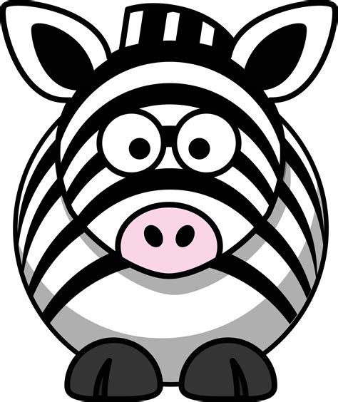 Clipart - Cartoon zebra