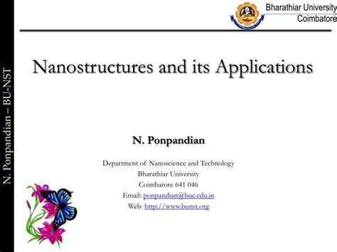 PPT - Nanostructures and its Applications PowerPoint Presentation, free ...