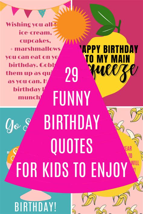 29 Funny Birthday Quotes for Kids