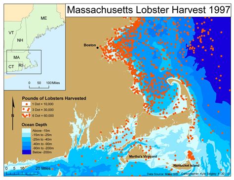 Seigley Blog: Map #2 (Massachusetts Lobster Harvest 1997) final project