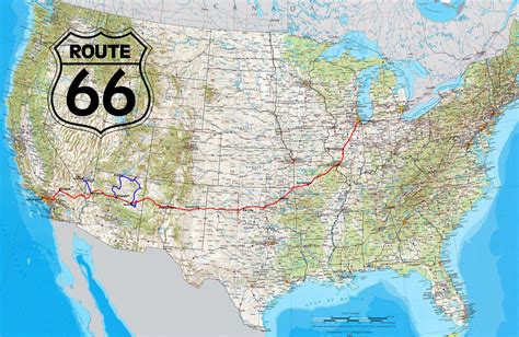 road, Route 66, USA, Highway, Map, North America, Canada, Coast, Sea, Border Wallpapers HD ...