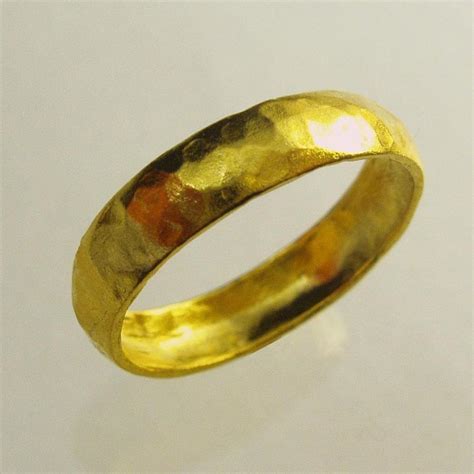 24 Karat Ring, Unisex Ring, Man Wedding Band, Woman Wedding Band, Pure ...