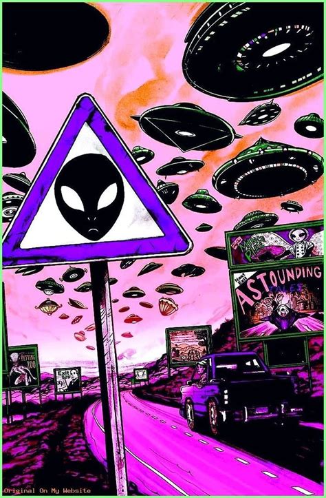 Tumblr - Purple aliens. Trippy, Pink Alien HD phone wallpaper | Pxfuel