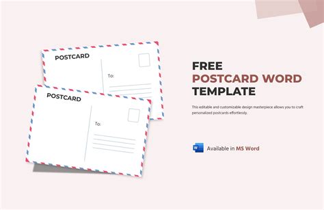 Postcard Word Template in Word - Download | Template.net