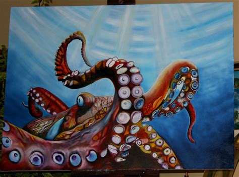 Portrait of an Artist » octopus | Octopus painting, Octopus art, Art inspiration