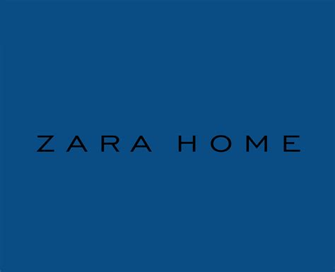 Zara Home Brand Symbol Black Logo Clothes Design Icon Abstract Vector Illustration With Blue ...