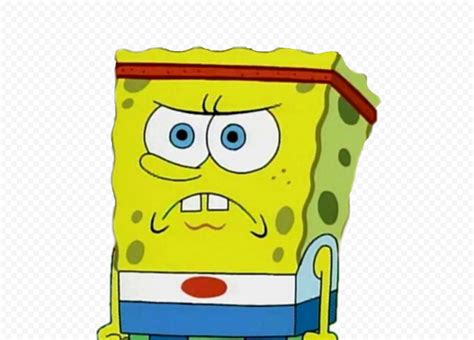 HD Spongebob Playing Sport Looking Angry Characters Transparent PNG ...