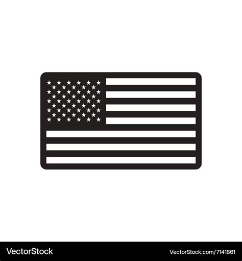 Black and white american flag - loxabond