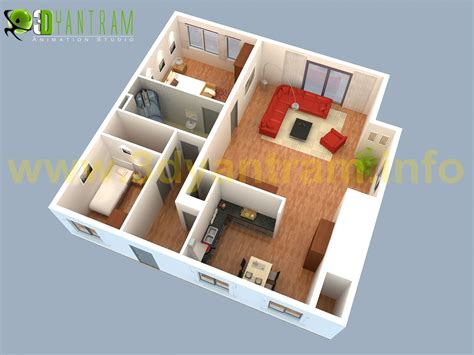 small #house 3d #floor #plan #design cgi | Small house design floor plan, 3d house plans ...