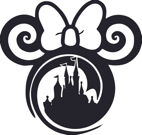 Minnie Mouse Disney Castle Cartoon Character Wall Vinyl Decors Sticker Art Design Decal Girl Boy ...