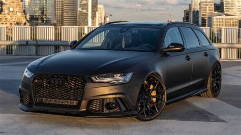 Audi RS6 Avant Hides 1,200 HP Underneath Stealthy Satin Black Body