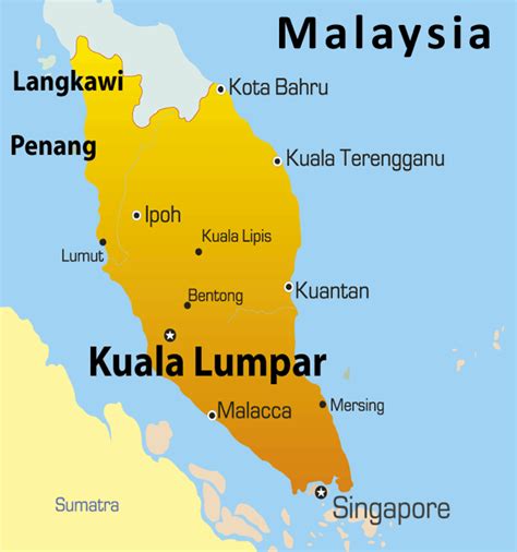 Map Of Kuala Lumpur Malaysia - Cities And Towns Map