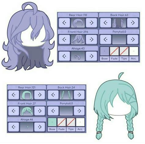 Hairstyles In Gacha Club