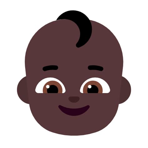 👶🏿 Baby: Dark Skin Tone Emoji Meaning - From Girl & Guy - Emojisprout