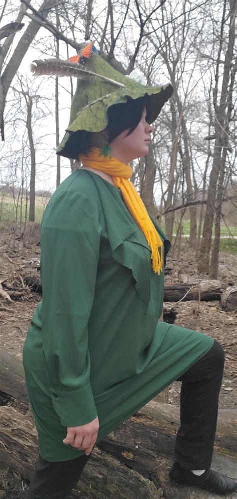 I finished my snufkin cosplay today!!!! I'm really proud of it!! : r/Moomins