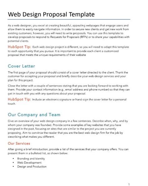 Website Proposal Template | Word Doc | PDF - Bonsai