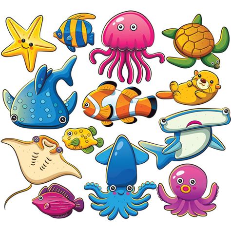 Printable Sea Creatures Clipart