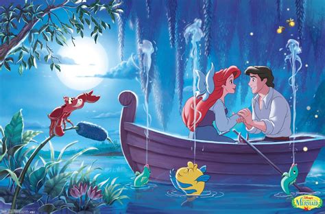 Ariel The Little Mermaid And Eric Kiss The Girl