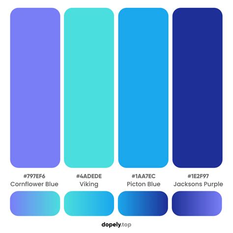 15 Blue Color Palette Inspirations with Names & hex Codes! | Inside Colors