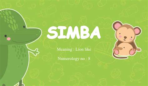 Simba Name Meaning