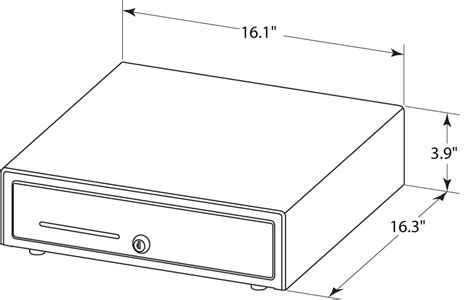 Hardware dimensions - Model 5 (855) POS-SALE