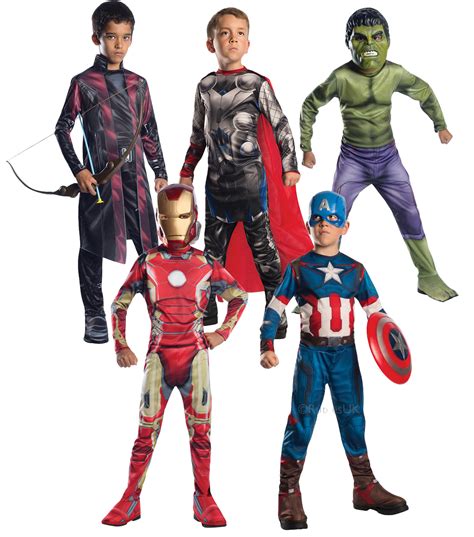 Avengers Age of Ultron Boys Fancy Dress Superhero Comics Kids Halloween Costumes | eBay