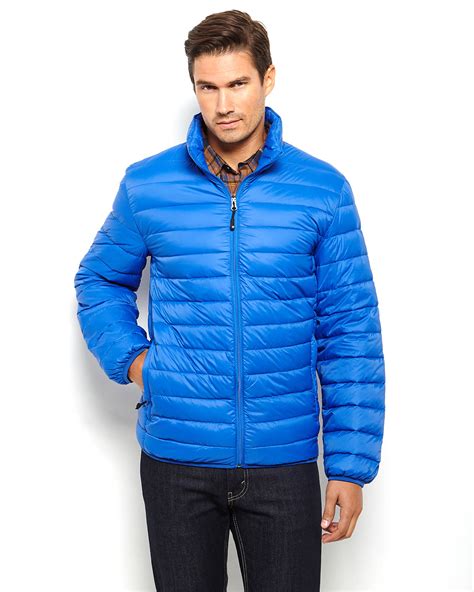 Weatherproof Packable Down Jacket in Blue for Men (Royal Blue) | Lyst