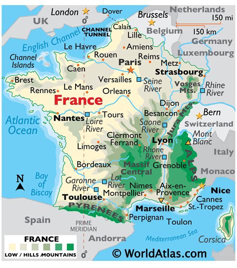 English Map Of France - Gillan Dianemarie