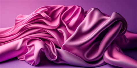 Premium Photo | A pink silk fabric with a pink background.