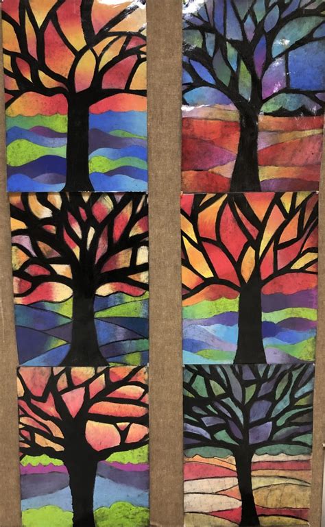 Warm & Cool Color Trees! – Ms. Kobeissi's Art Room!