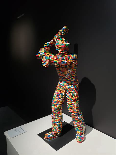 At the Houston Museum of Natural Science, in the "Art of the Brick" Lego exhibit. There are some ...