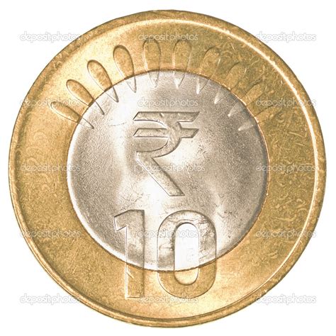 10 indian rupees coin — Stock Photo © asafeliason #40448529