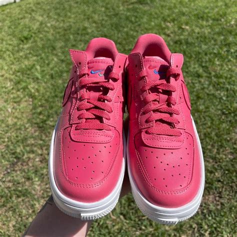 NIKE AIR FORCE 1 LOW WHITE PINK Condition: Brand... - Depop