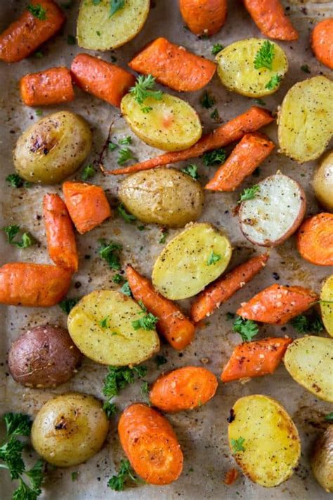 Easy Oven Roasted Potatoes and Carrots - Spoonful of Flavor