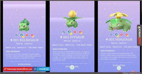 Shiny Bulbasaur, Ivysaur and Venusaur Added in the game’s network ...