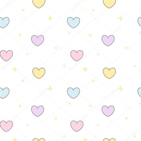 Cute cartoon colorful hearts seamless vector pattern background illustration Stock Vector by ...