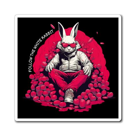 Follow The White Rabbit Signature Magnets – Unwoke Art