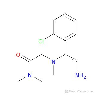 2-{[(1R)-2-amino-1-(2-chlorophenyl)ethyl](methyl)amino}-N,N-dimethylacetamide Structure ...