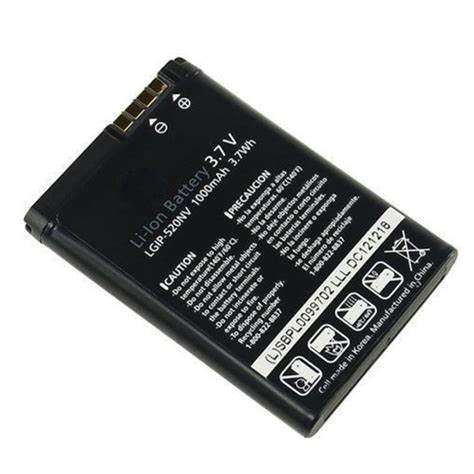 Replacement Battery For LG Cosmos Mobile Phones - LGIP520NV (1000mAh, 3 ...