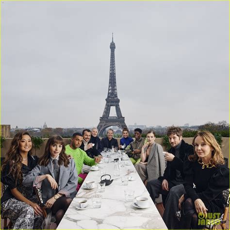 The Cast of 'Emily In Paris' Celebrate Season Three With Perfect View of Eiffel Tower: Photo ...