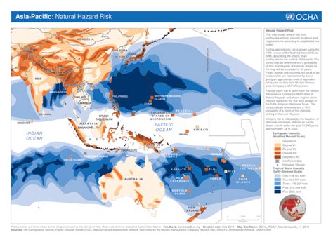 Asia Pacific Regional Hazard Map: Natural Hazard Risk | OCHA