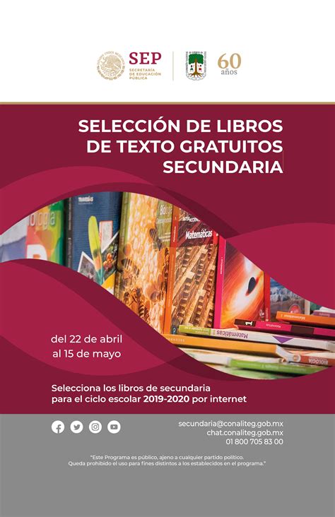 Proceso de consulta y selección de libros de texto gratuitos para educación secundaria ciclo ...