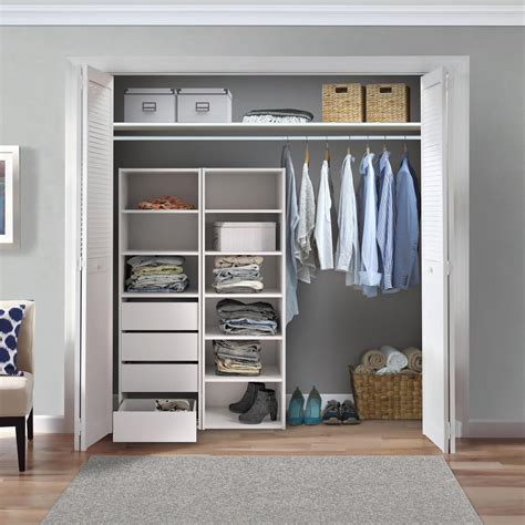 Flexi Storage White 6 Shelf Built In Wardrobe Unit - Bunnings Australia