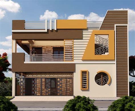 Small Home Exterior Design 3D VIEW :: Behance